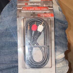 6-Ft Audio Y-Cable - Black, Red, White